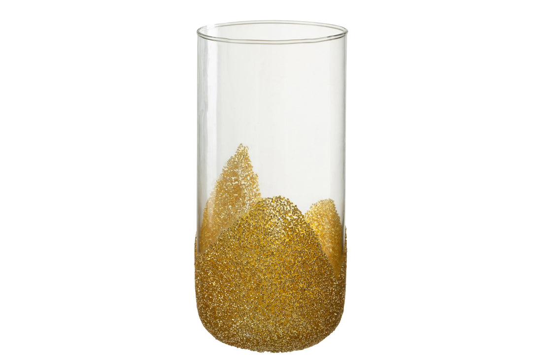 J-Line Kaarshouder Strass Glas Transparant/Goud Large