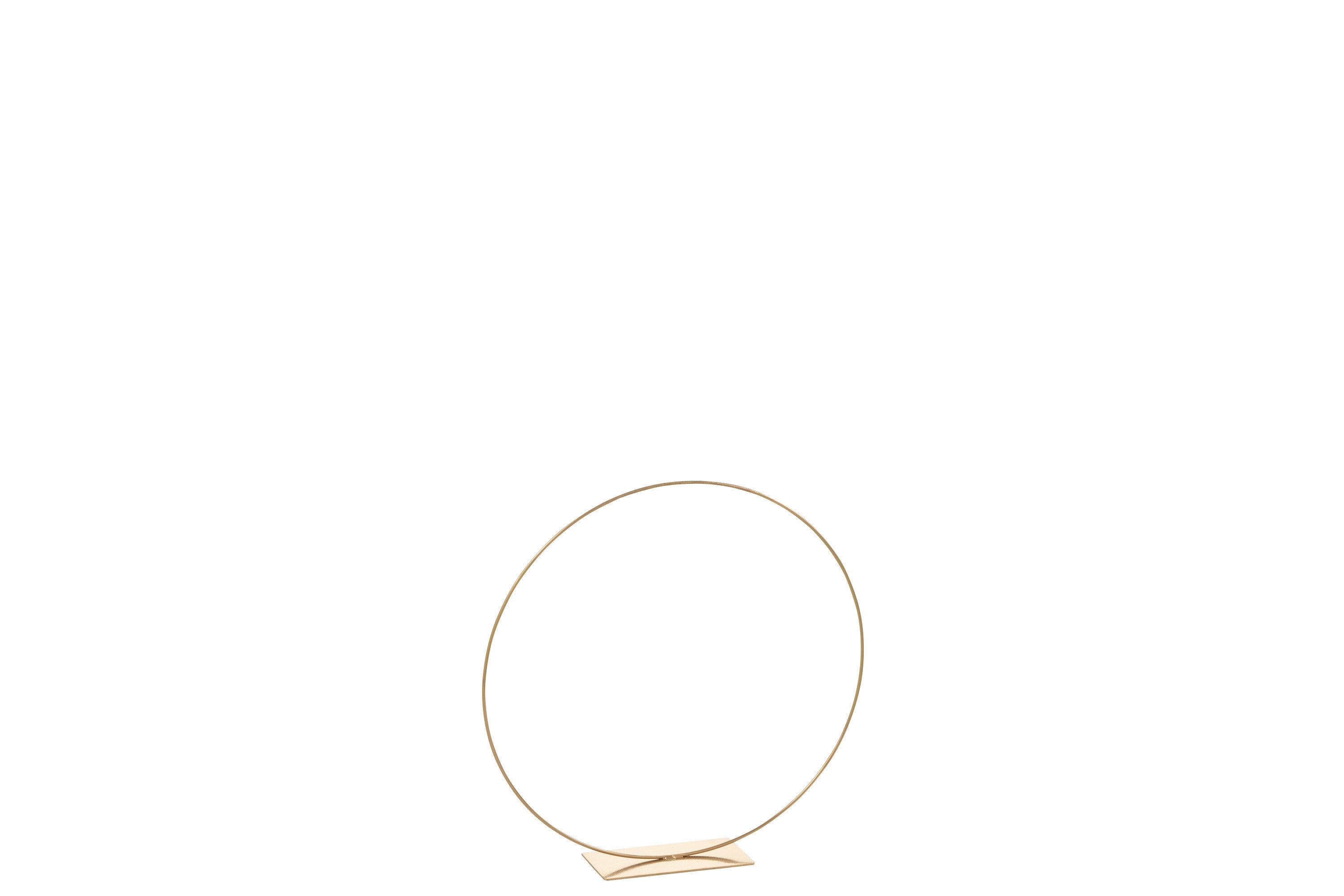 J-Line Ring Decoratief Op Voet Metaal Goud Small