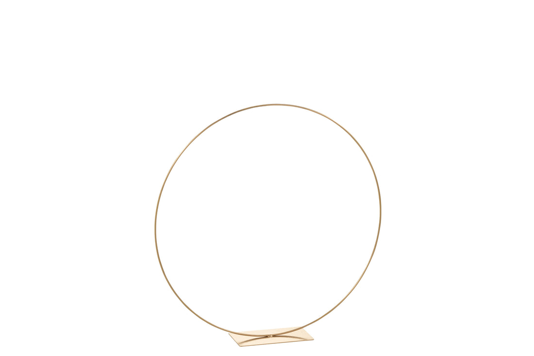 Ring Decoratief Op Voet Metaal Goud Medium