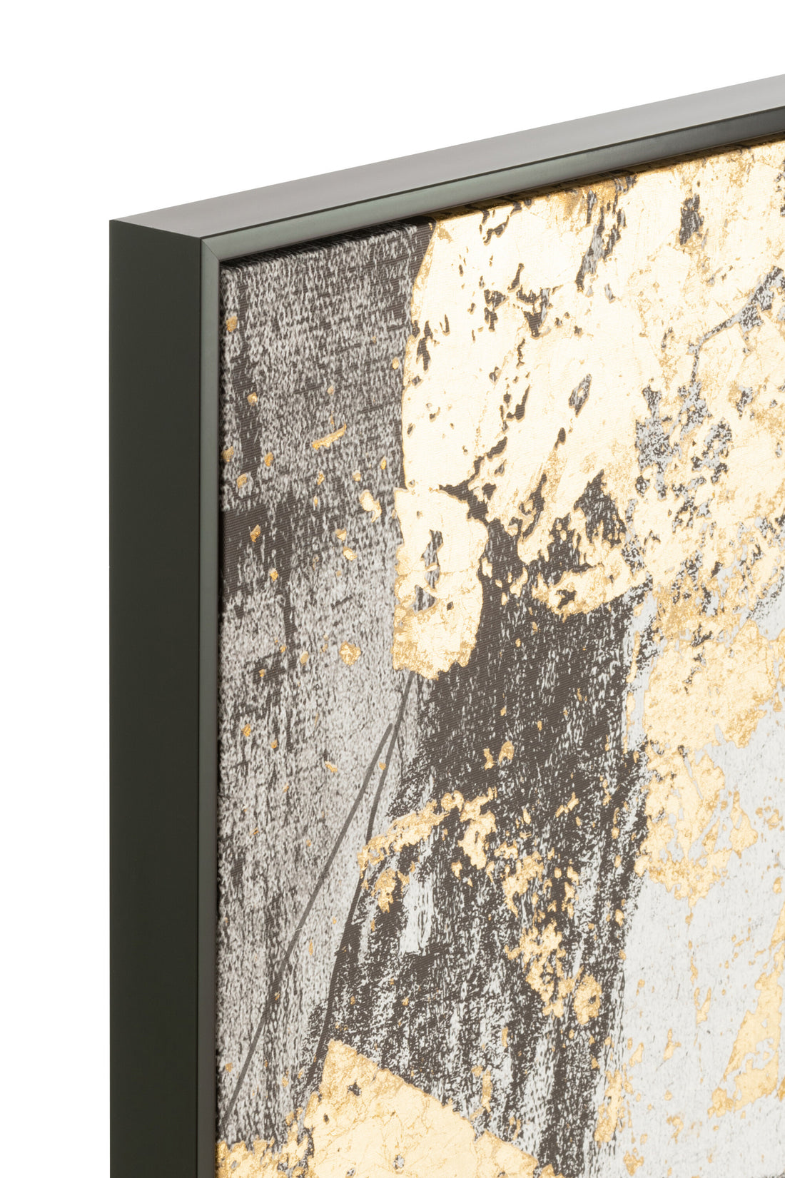 Wanddecoratie Vrouw Canvas/Poly Zwart/Goud