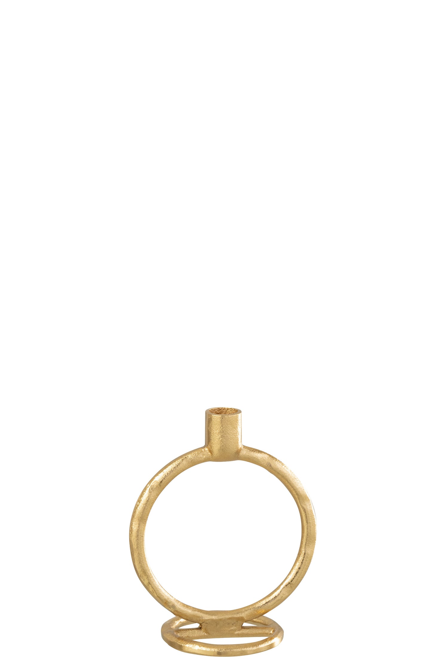 Kaarsenhouder Ring Aluminium Goud Groot