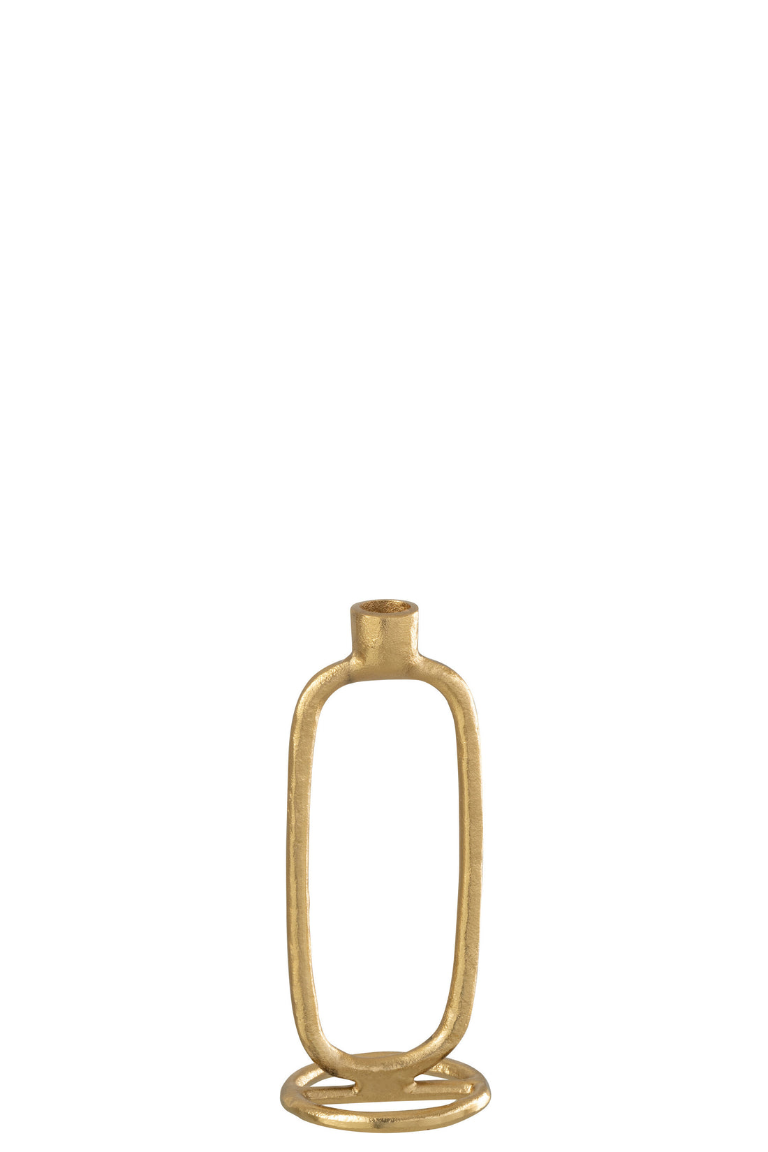 Kaarsenhouder Ovaal Aluminium Goud