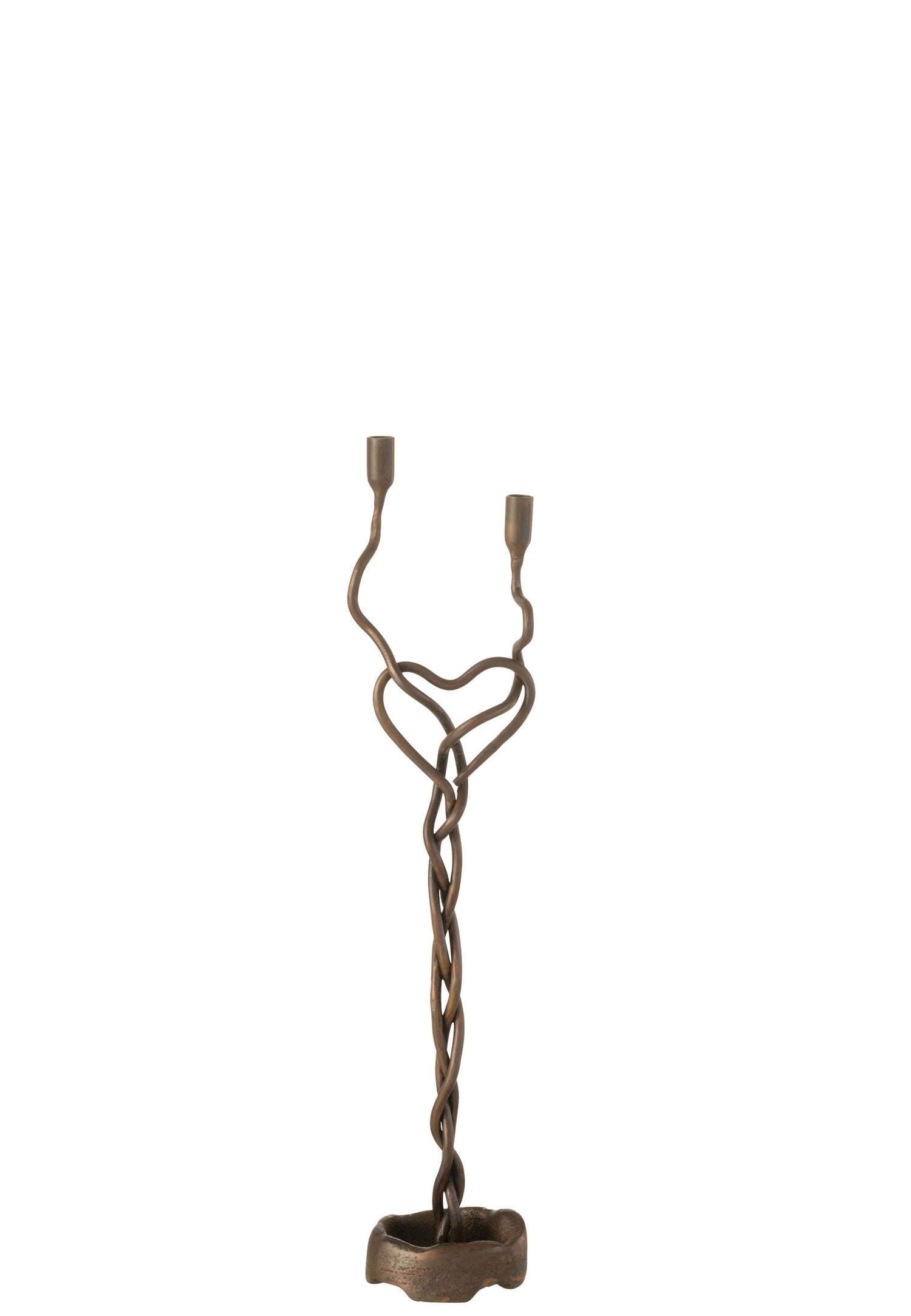 J-Line Kandelaar Holderin Ijzer Zwart/Goud