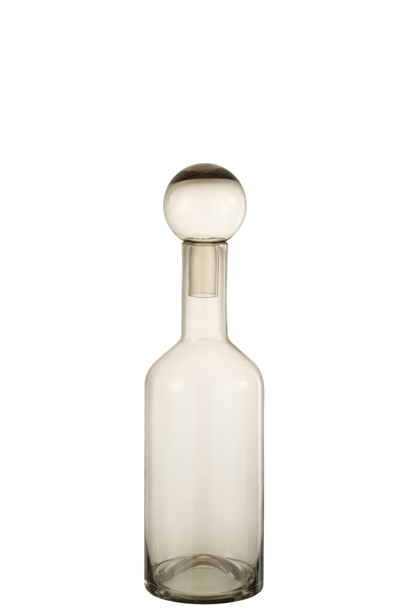 J-Line Fles Deco Norma Glas Grijs Medium