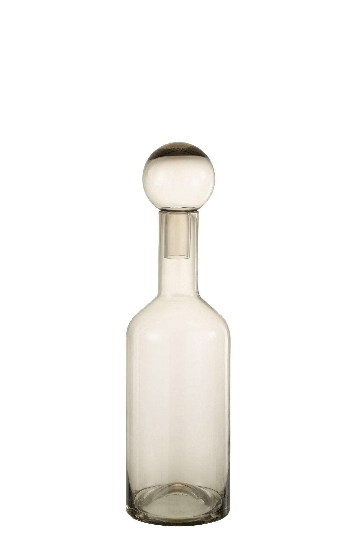 J-Line Fles Deco Norma Glas Grijs Medium