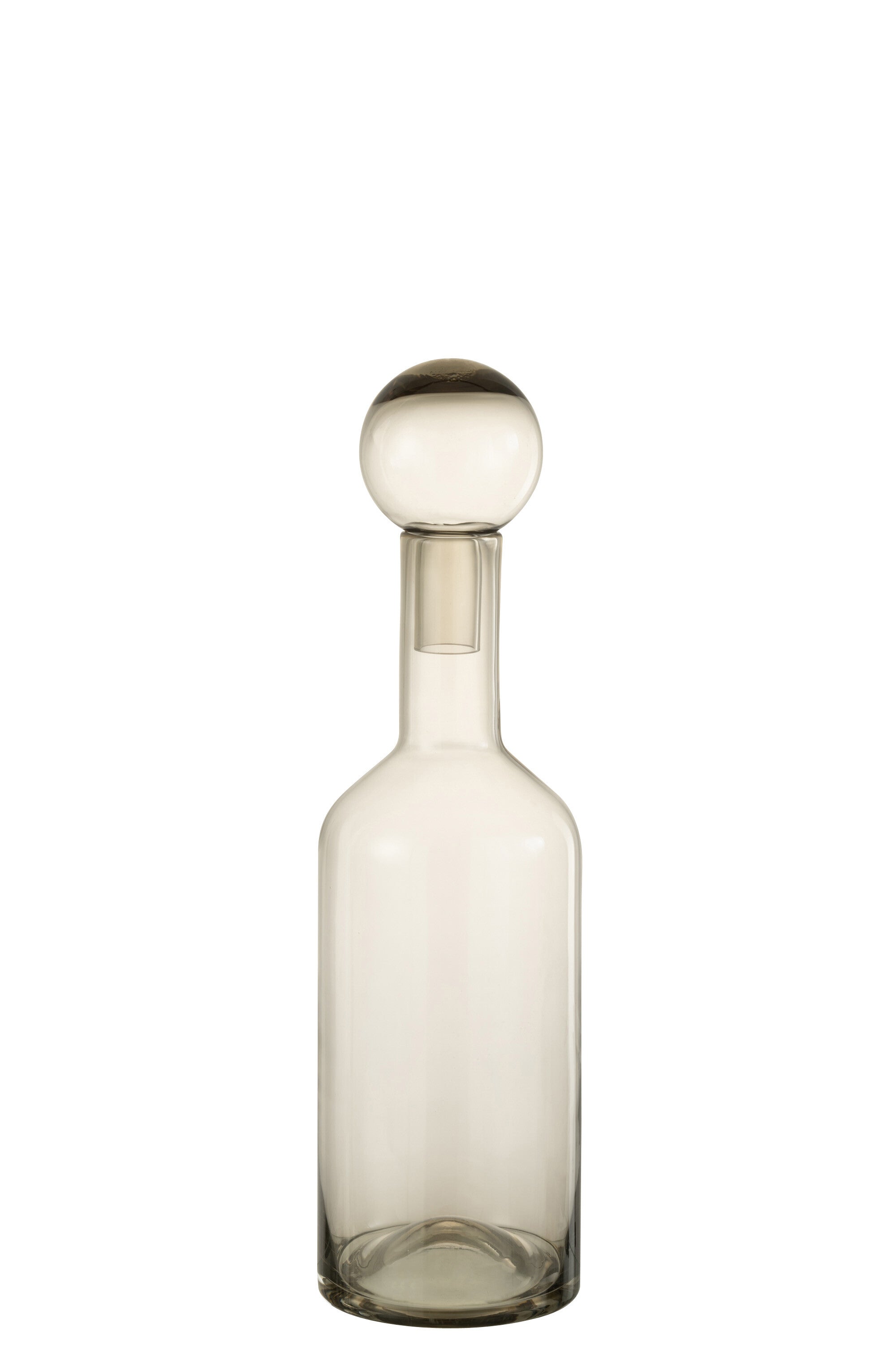 J-Line Fles Deco Norma Glas Grijs Medium