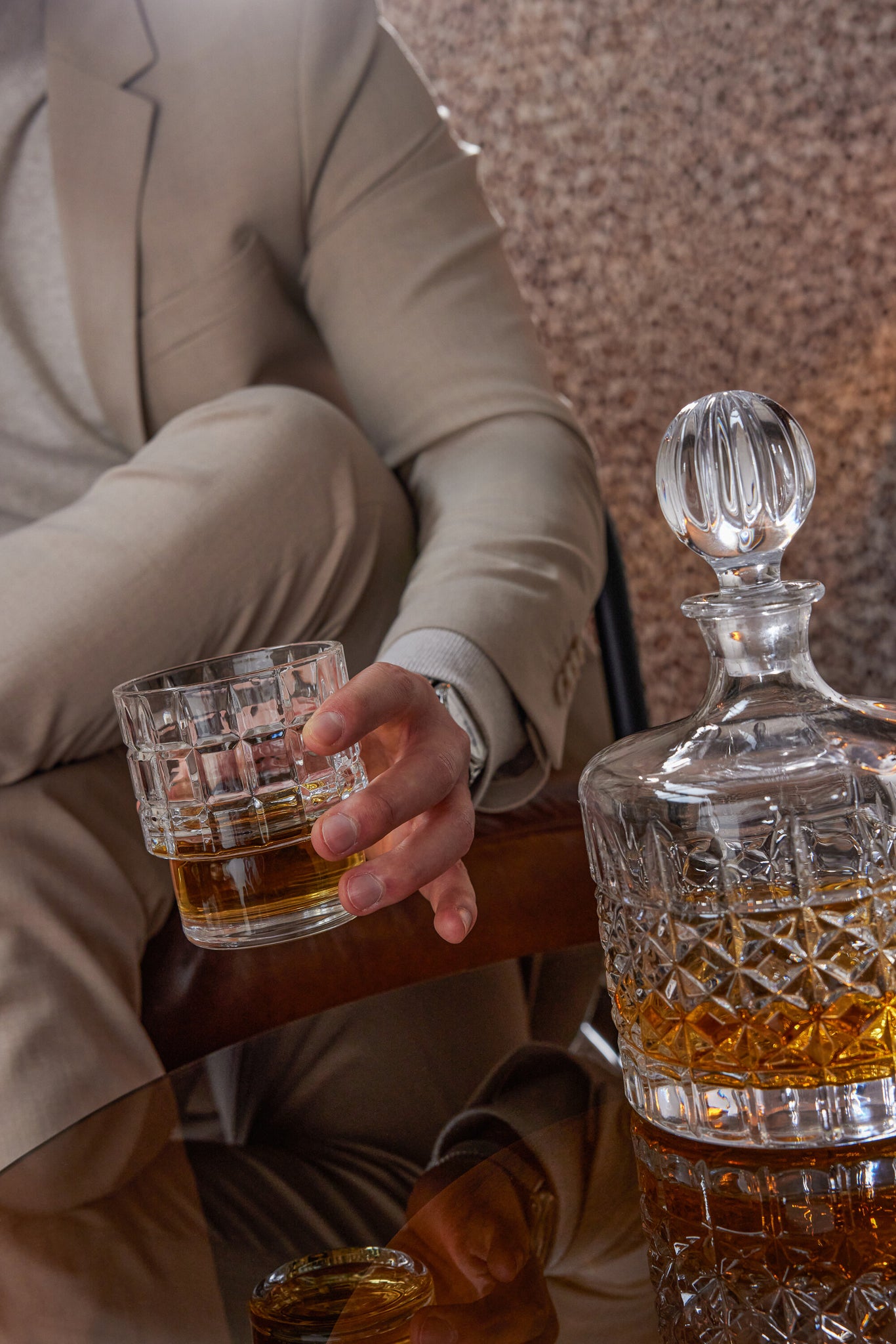 J-Line Lone karaf - decanteerkaraf - glas - transparant