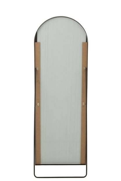 Spiegel Op Voet Afgerond Gl/Metaal Bl