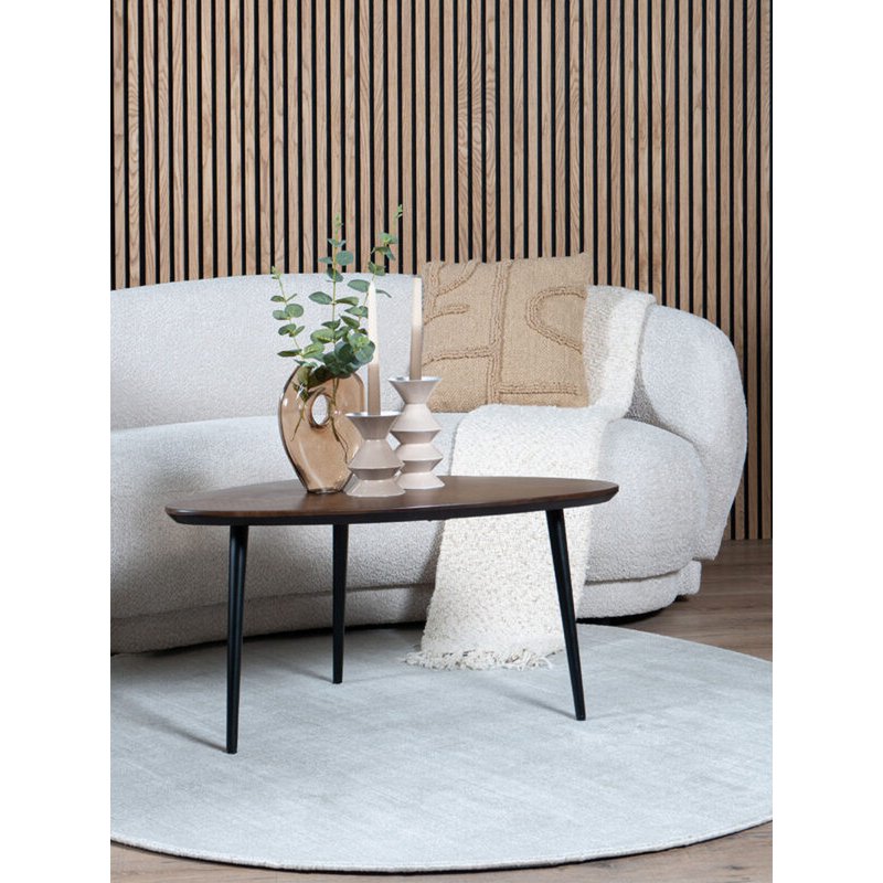 Vloerkleed Cos – Viscose Ivory Rond ø200 cm