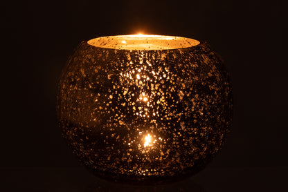 Orkaan Lichtbal Craquelure Glas Parel Effect Blauw Groot