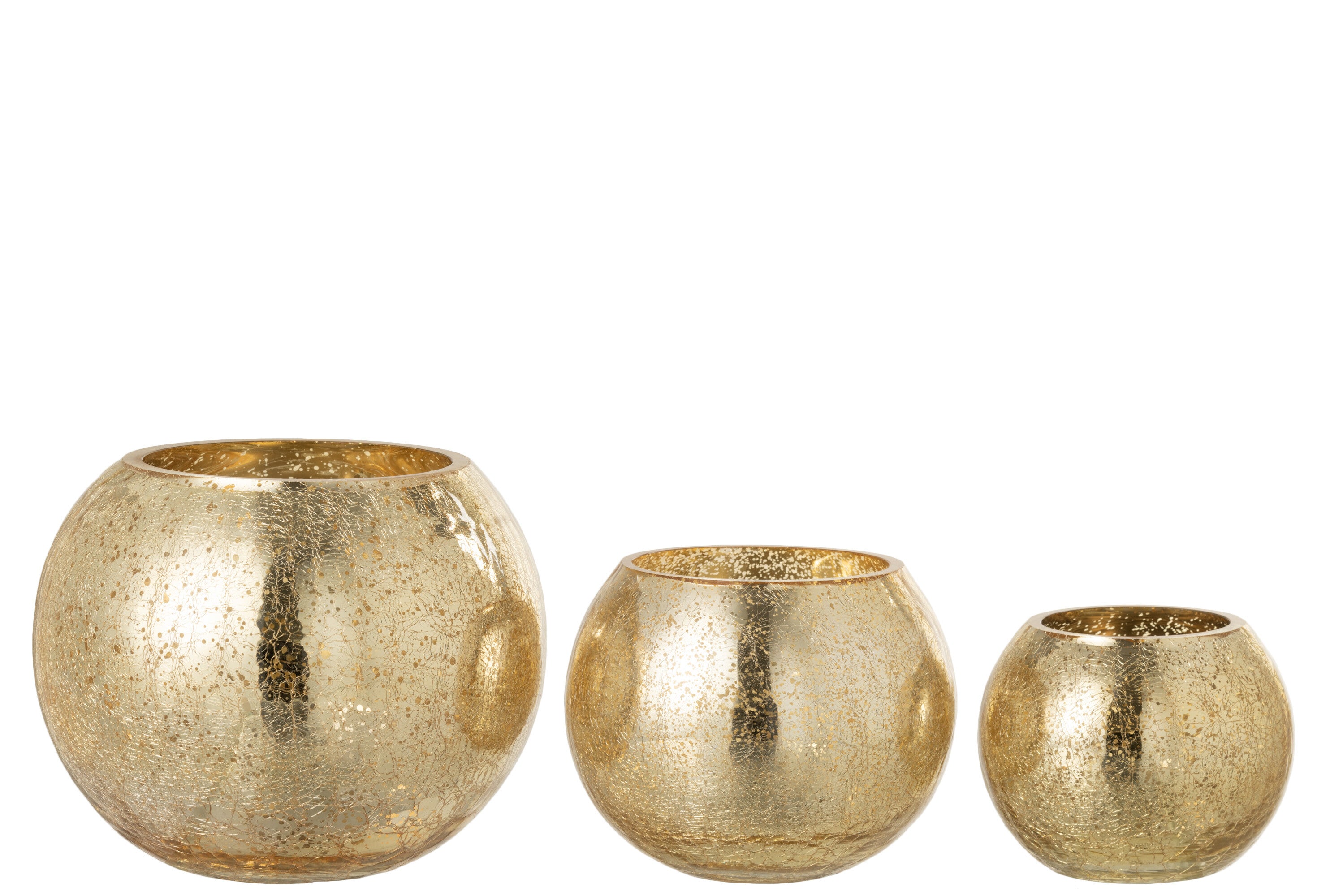 Orkaan Lichtbal Craquelure Glas Parel Effect Goud Groot