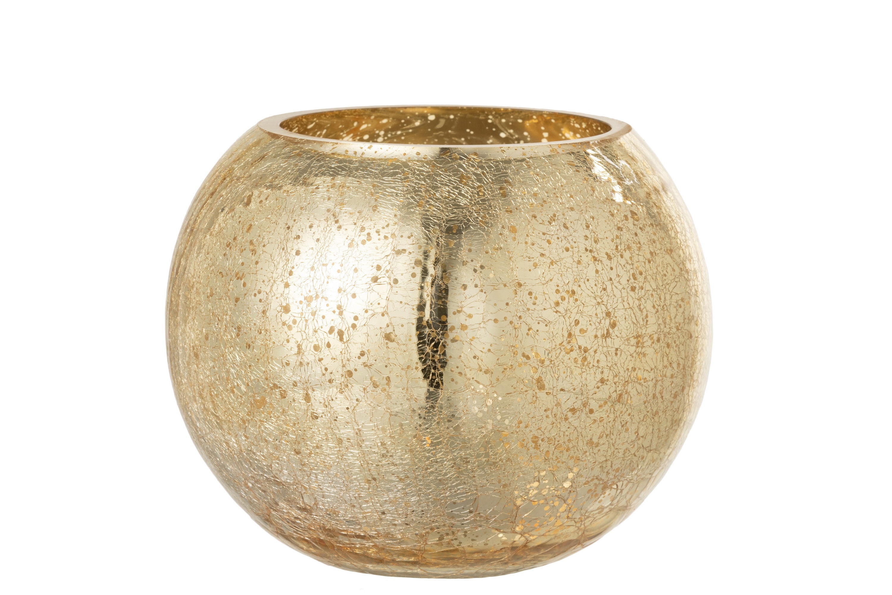 Orkaan Lichtbal Craquelure Glas Parel Effect Goud Groot