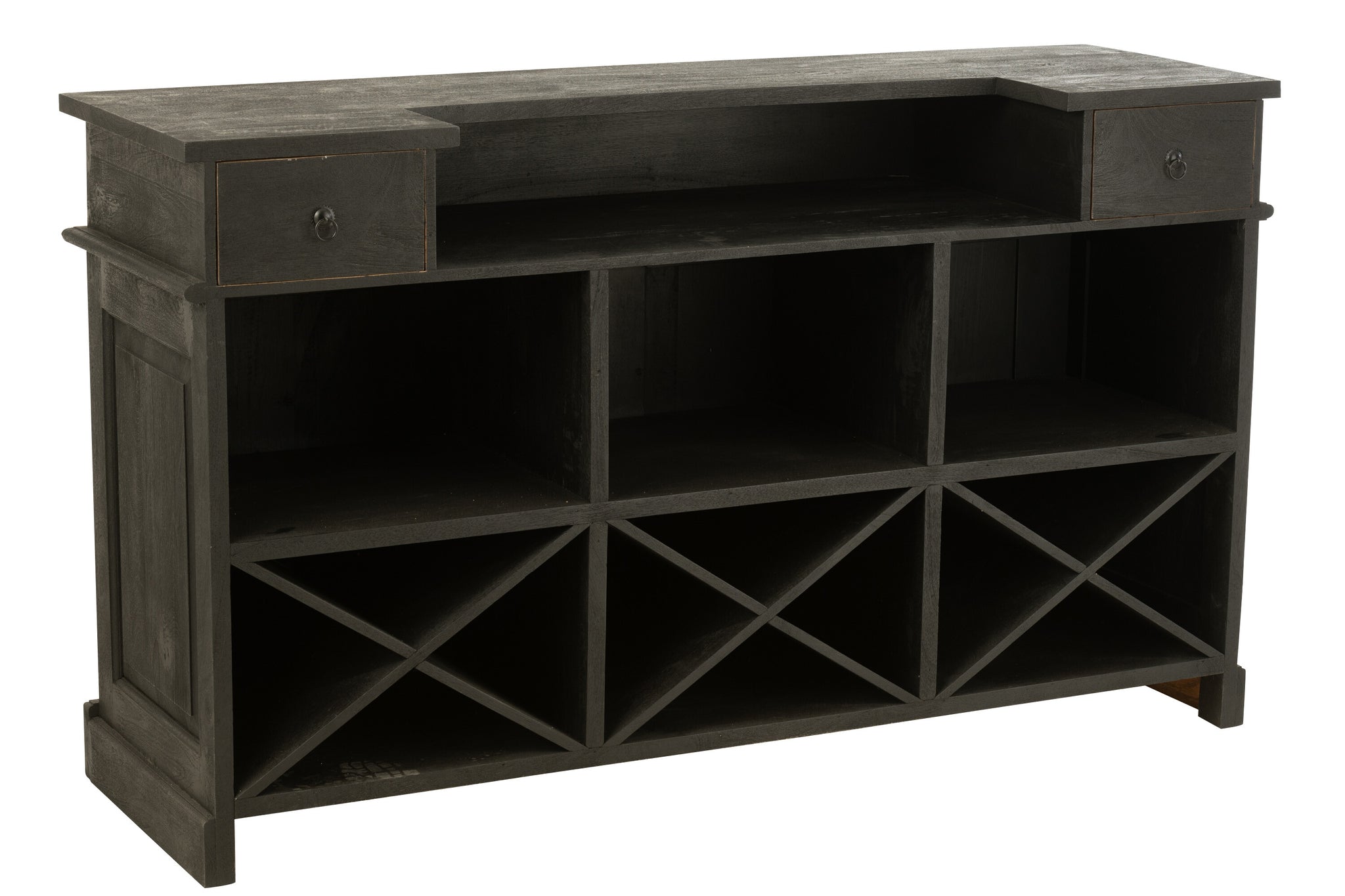 Bar 2 laden Hout Zwart