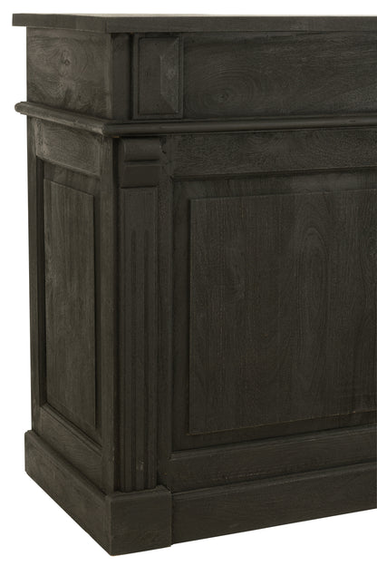 Bar 2 laden Hout Zwart