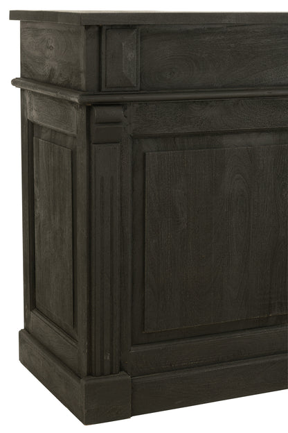 Bar 2 laden Hout Zwart