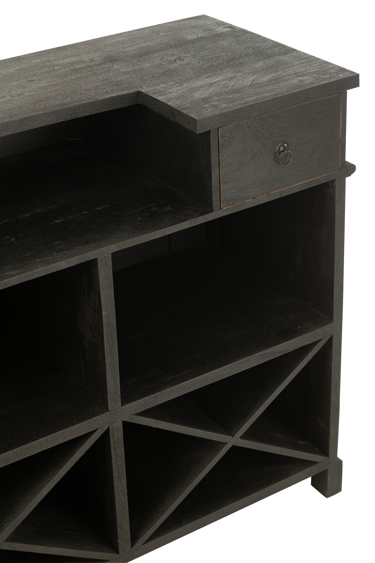 Bar 2 laden Hout Zwart