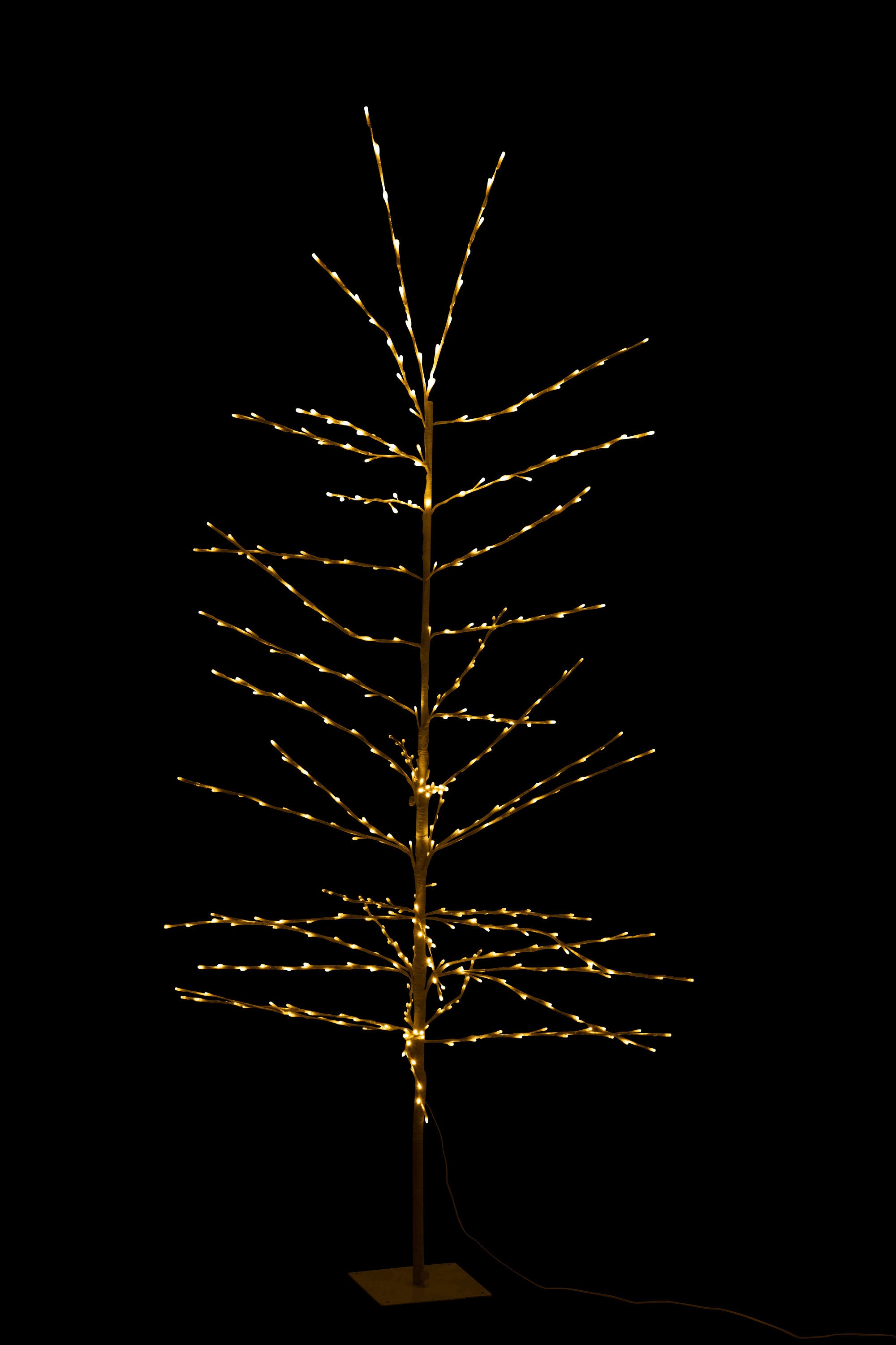 J-Line Kerstboom Kaal+ Led Metaal Wit