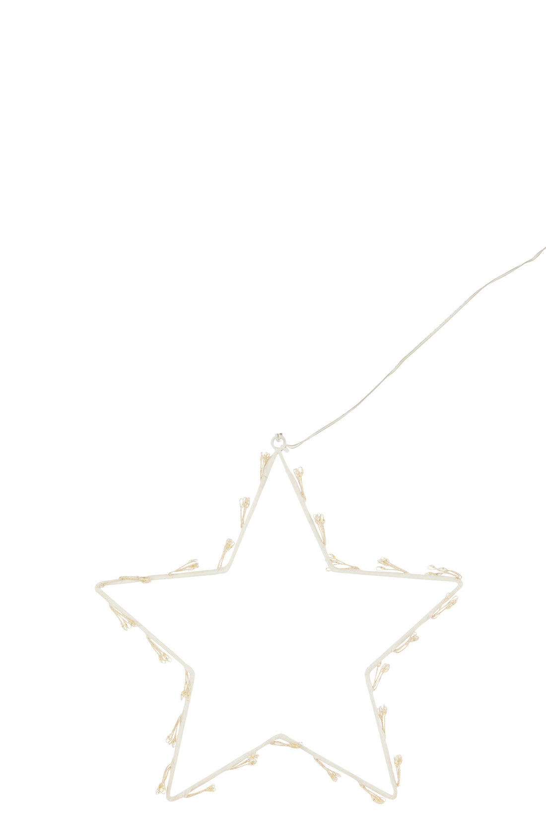 Ster Deco Led Metaal Wit Klein