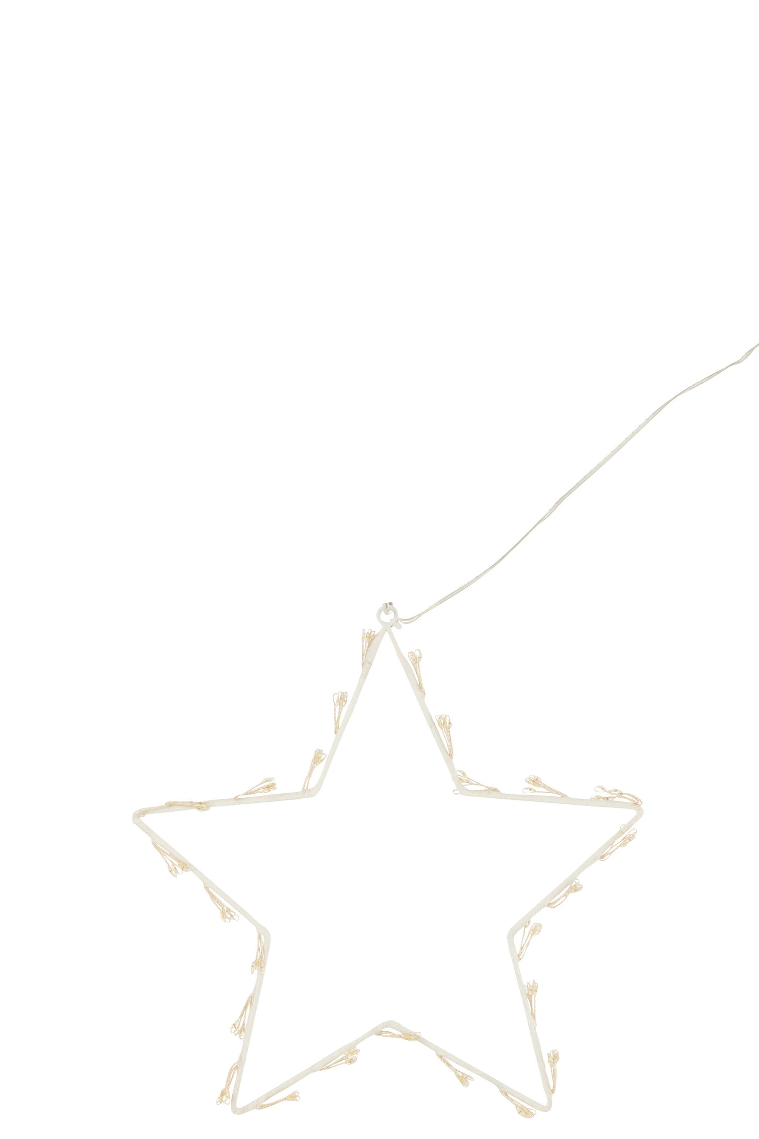 Ster Deco Led Metaal Wit Klein