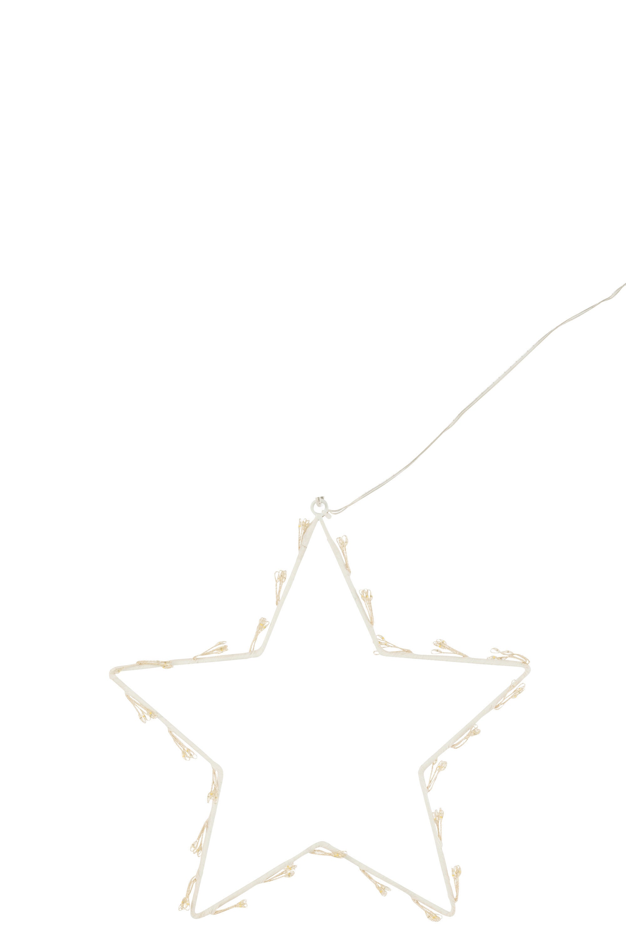 Ster Deco Led Metaal Wit Klein