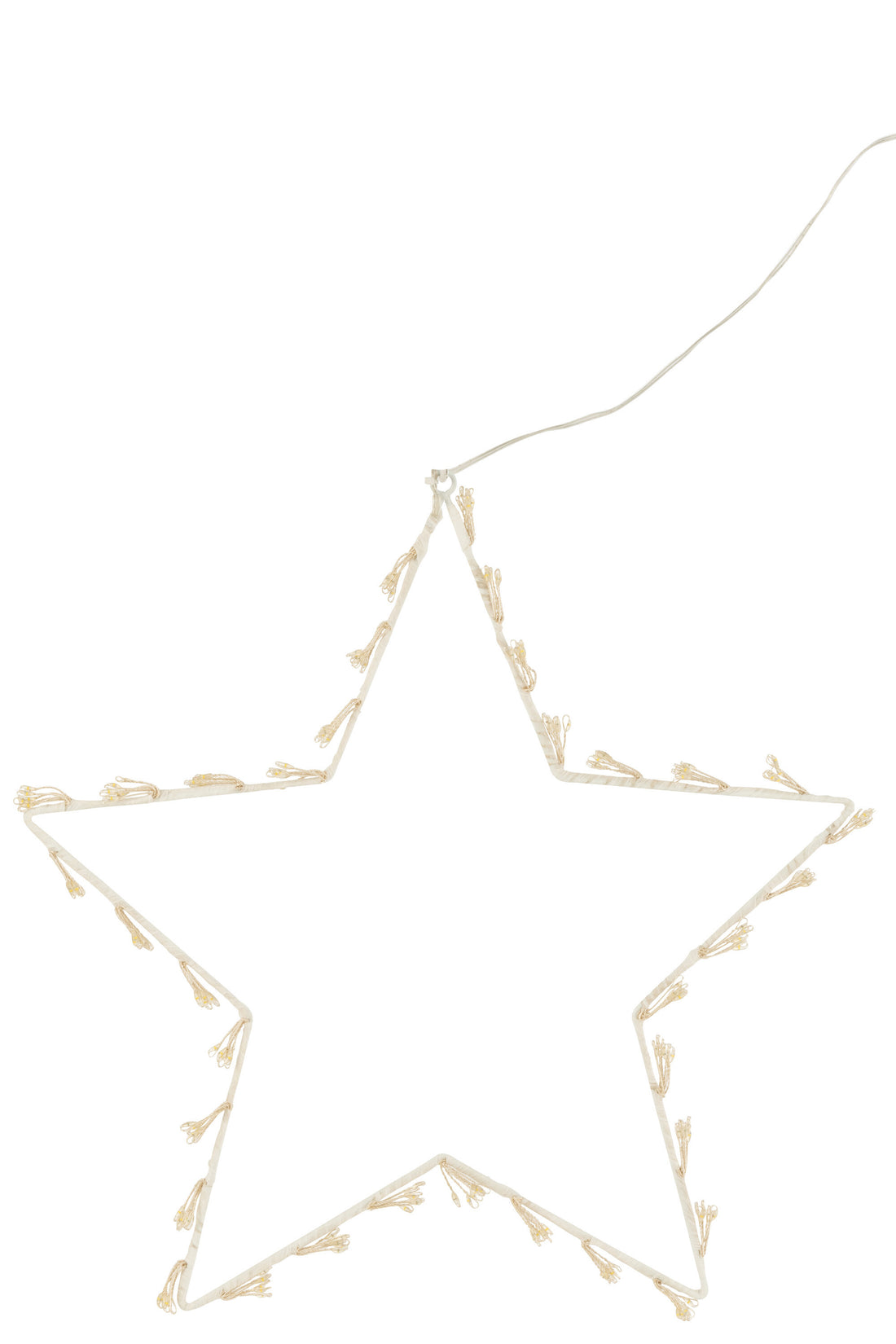 Ster Deco Led Metaal Wit Groot