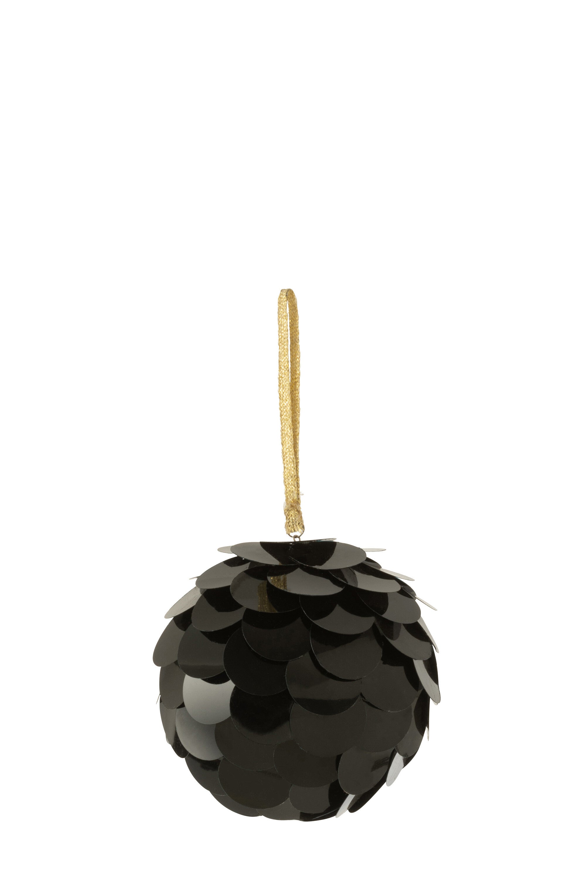 J-Line Bal Hanger Pailletten Plastiek Zwart