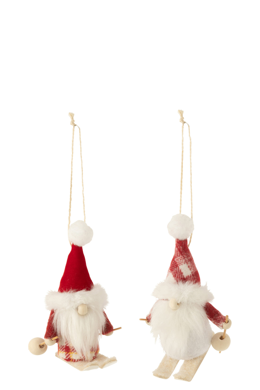 Kabouter Hanger Textiel Rood/Wit Assortiment Van 2