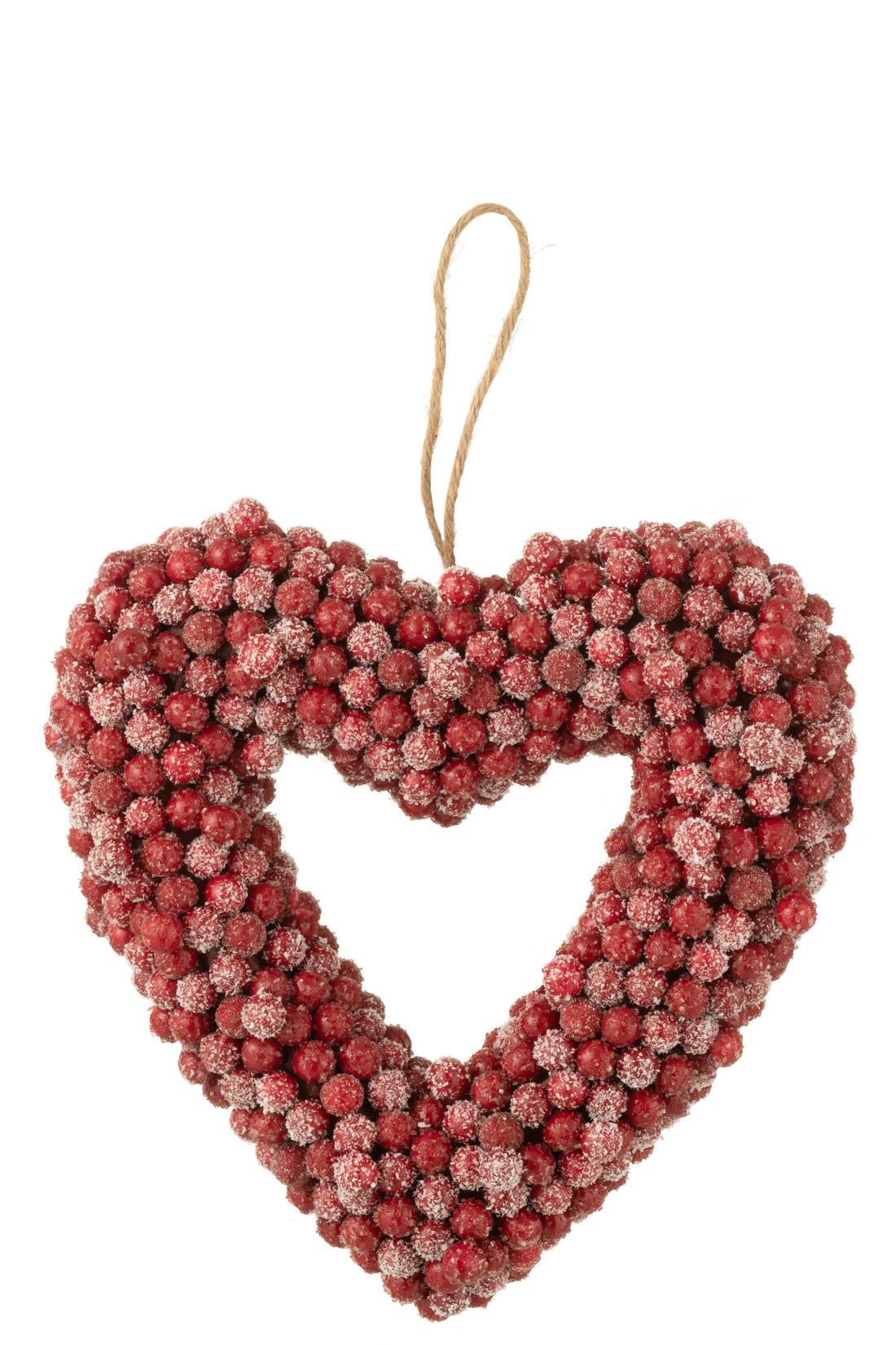 Hanger Krans Hart Bessen Plastic Rood