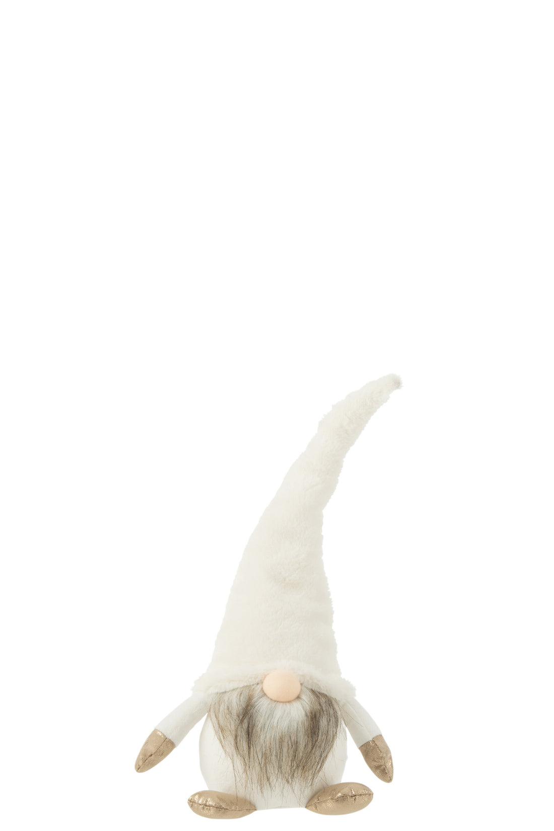 J-Line Kabouter+Led Textiel Wit Large