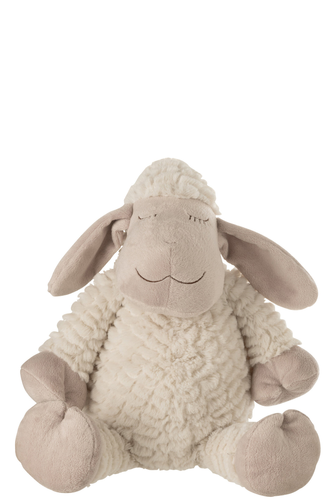 Schaap Pluche Textiel Wit/Beige Groot