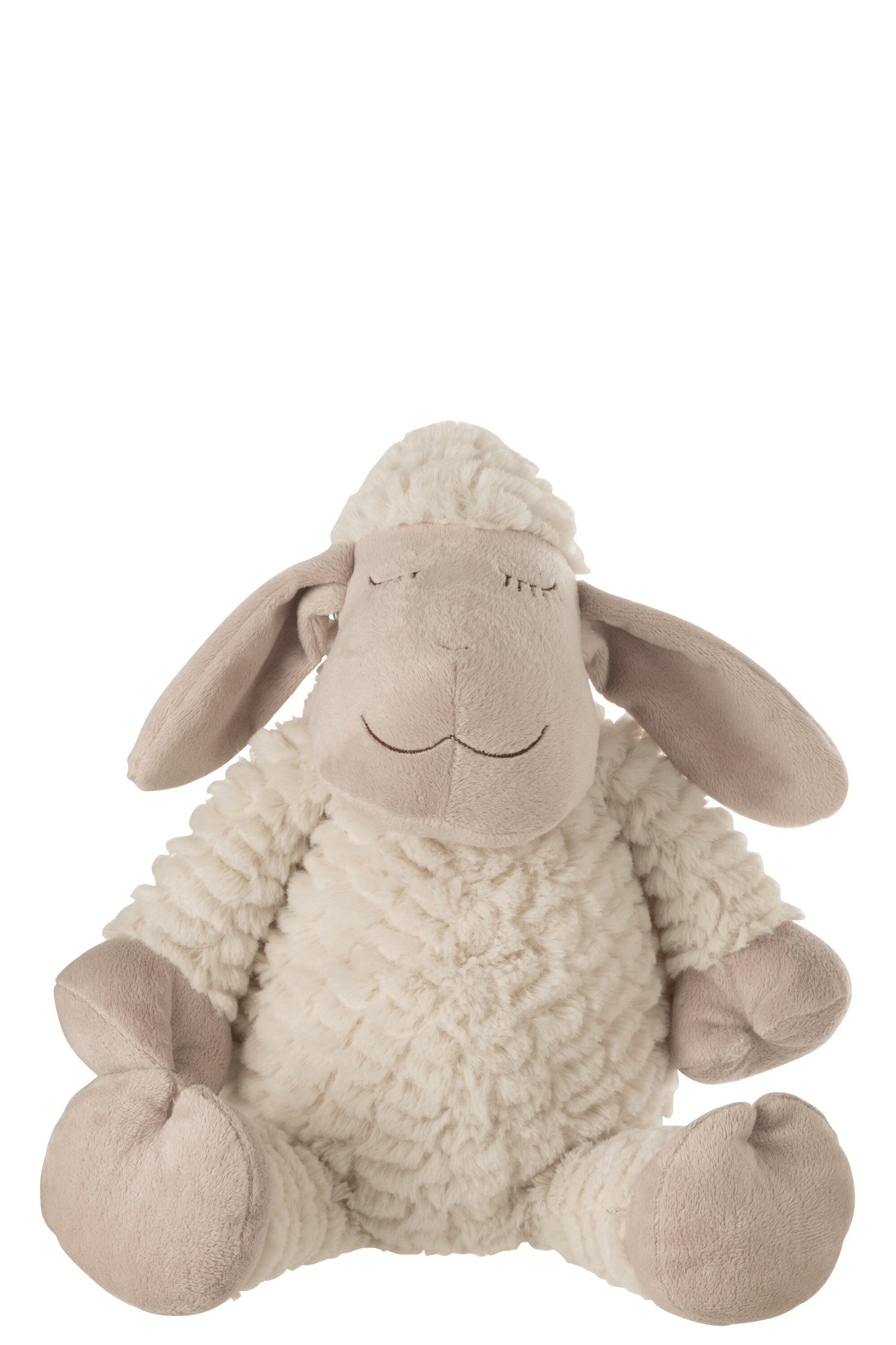 Schaap Pluche Textiel Wit/Beige Groot