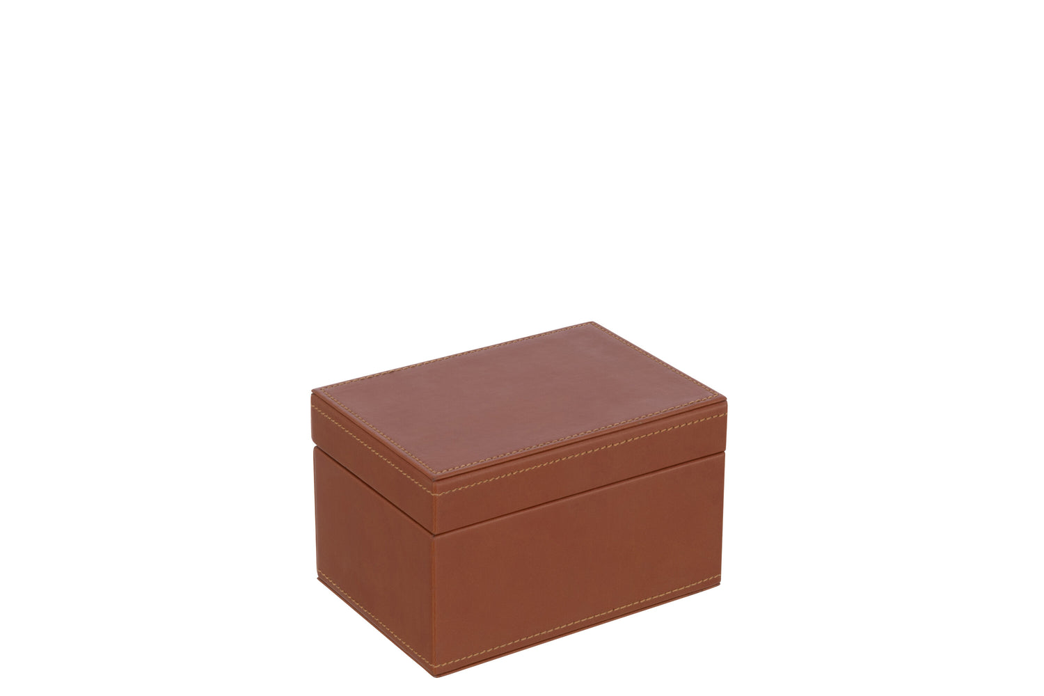 Kaartspel Box van namaakleer Cognac