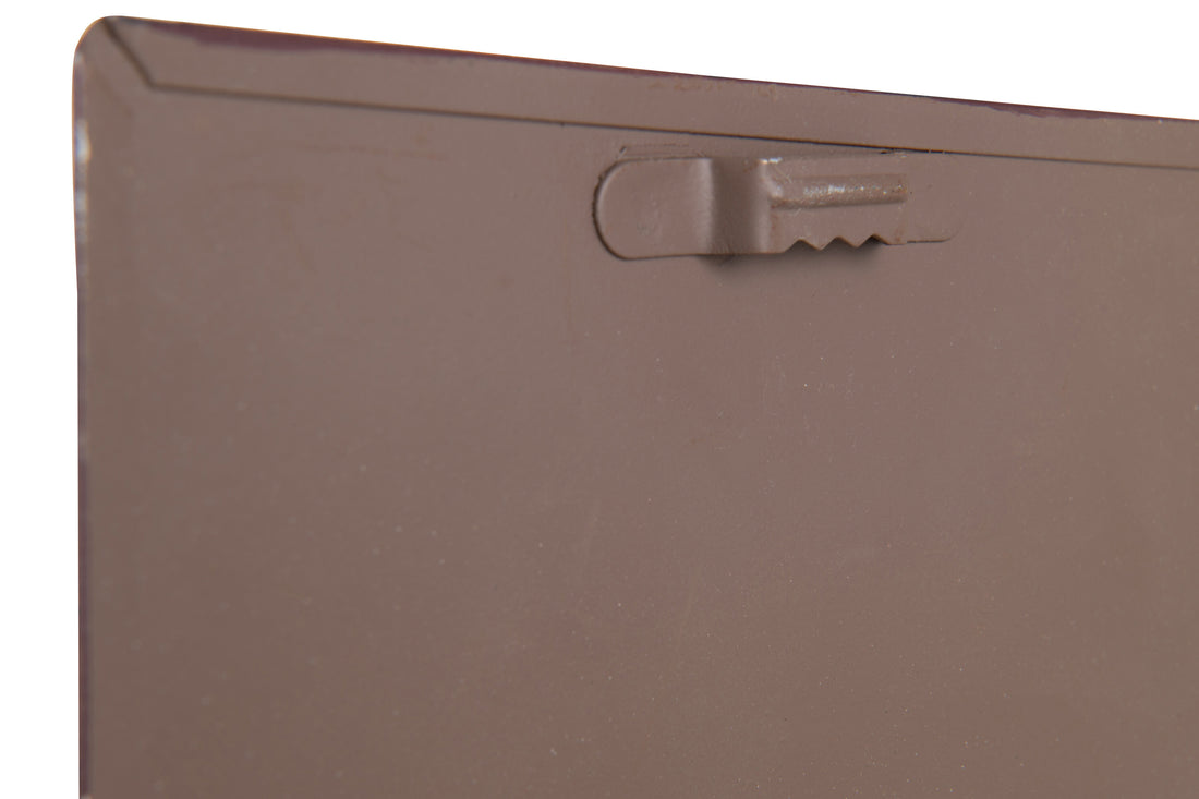 Placard Square Mountains/Ski Lift Metaal Zwart/Wit Assortiment Van 2