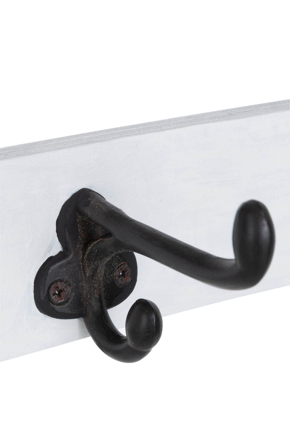 J-Line Kapstok Ski 5 Haken Hout Wit