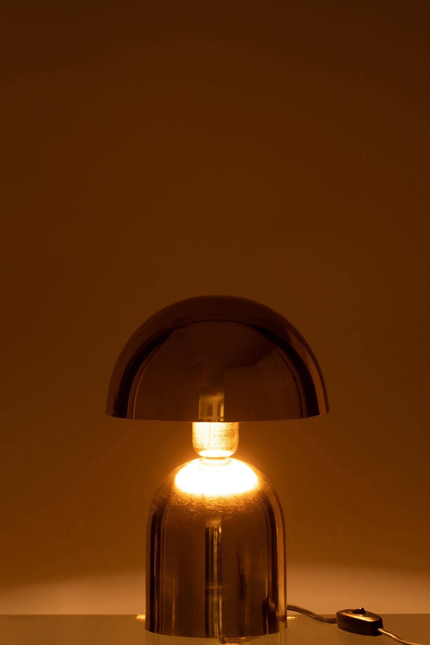 Lamp Paddenstoel Metaal Glanzend Goud