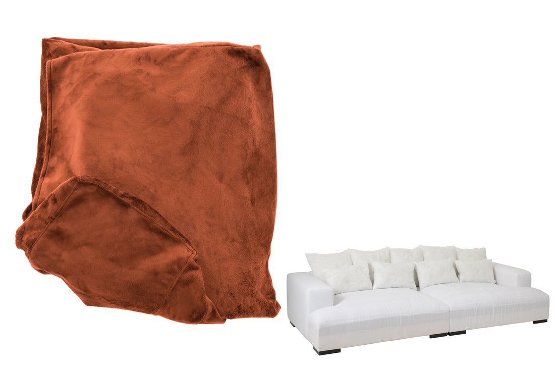 Hoes Stoel + 9 Kussens Monaco Velvet Xxl Roest