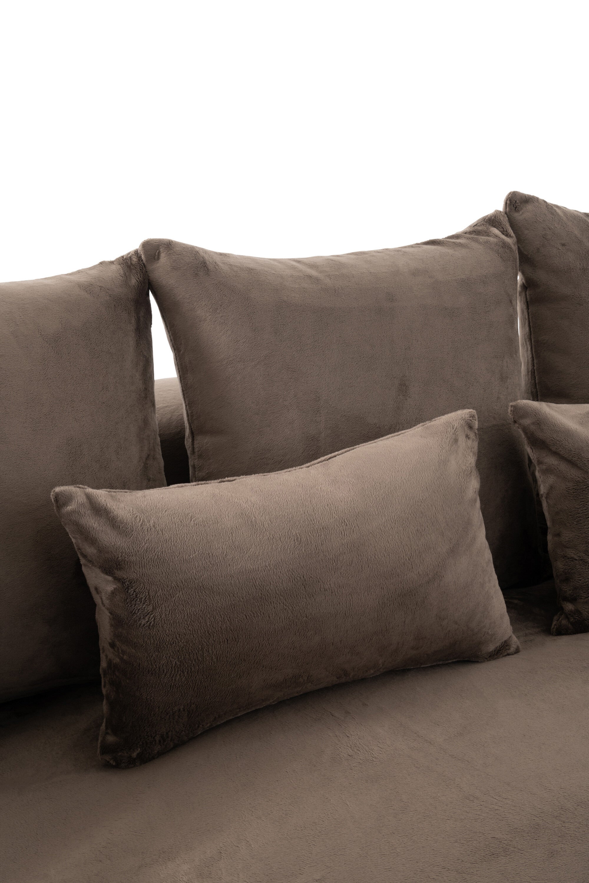 Hoes Stoel + 9 Kussens Monaco Velvet Xxl Donkerbruin