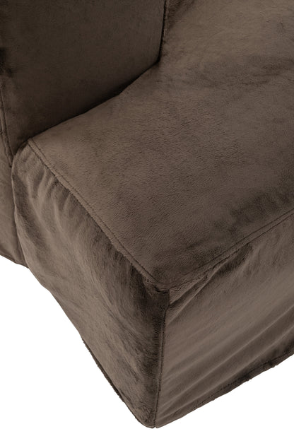 Hoes Stoel + 9 Kussens Monaco Velvet Xxl Donkerbruin