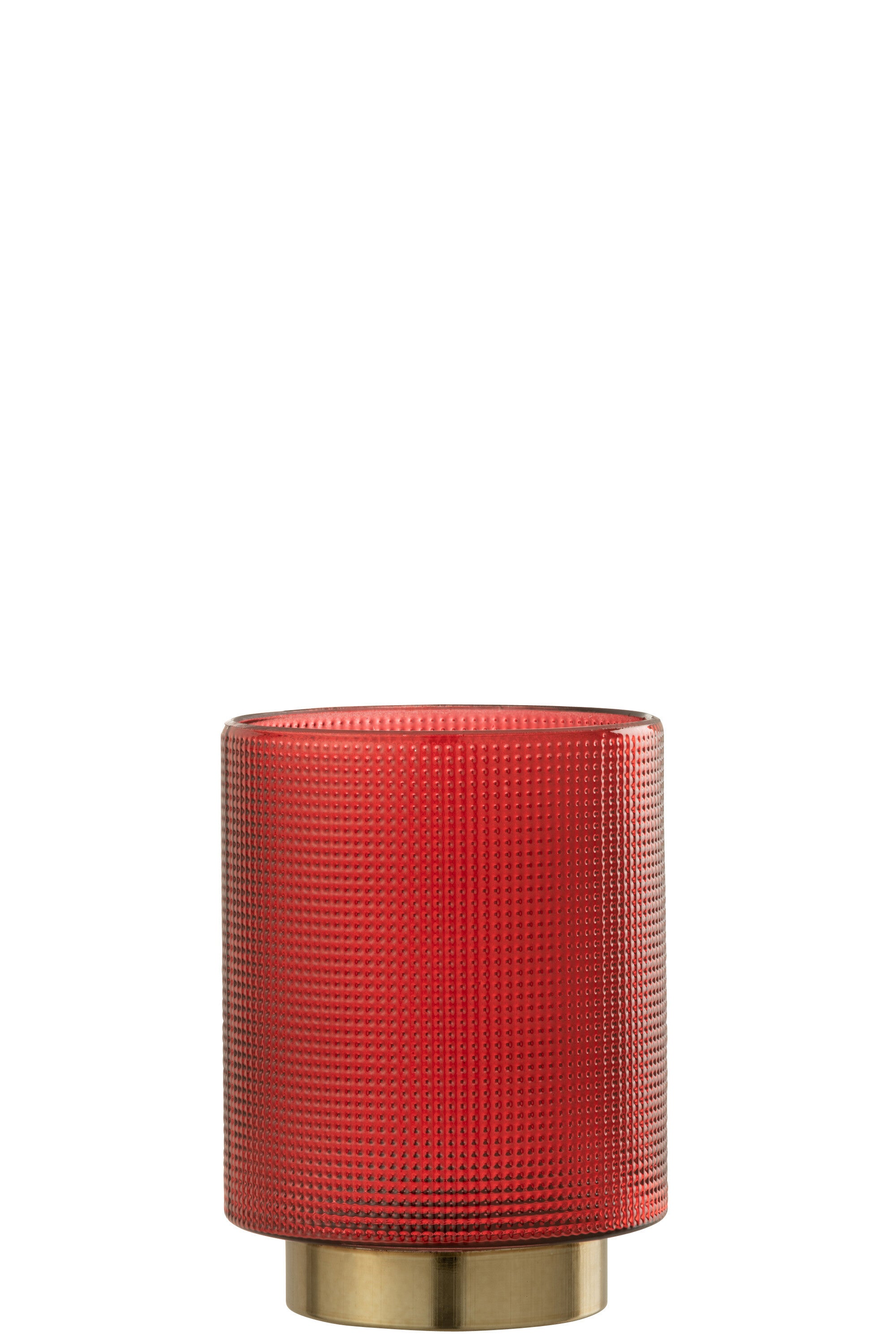 Orkaan Geruit Glas Rood/Goud Klein