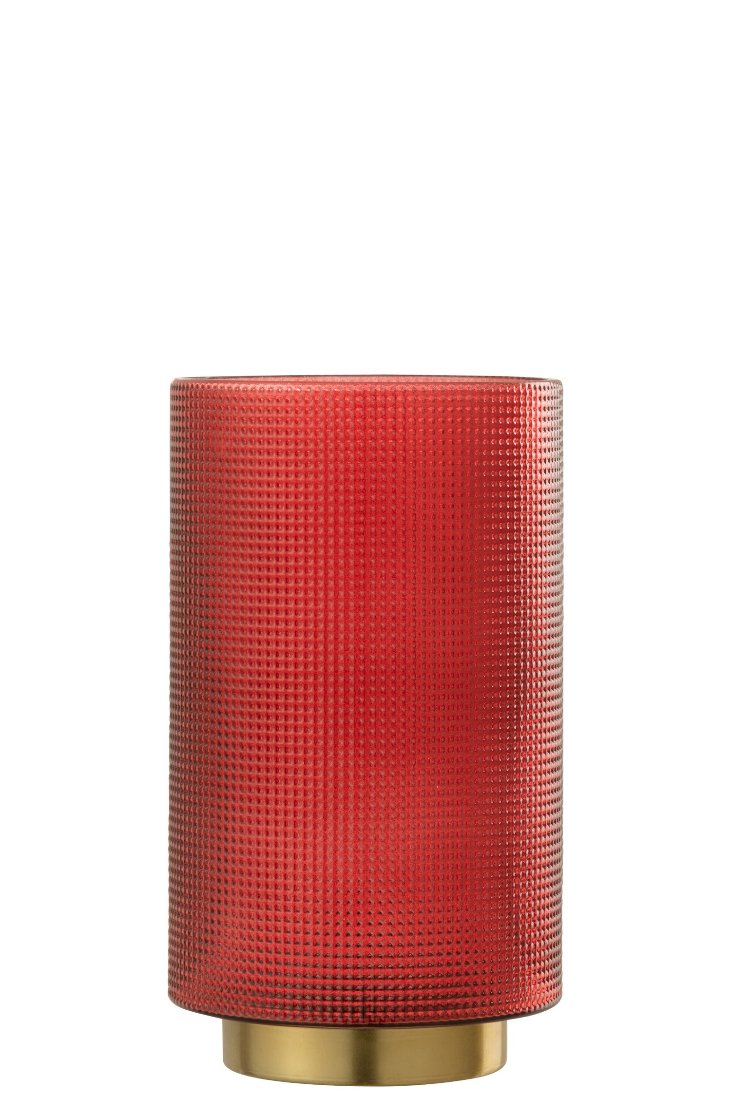 Orkaan Geruit Glas Rood/Goud Groot