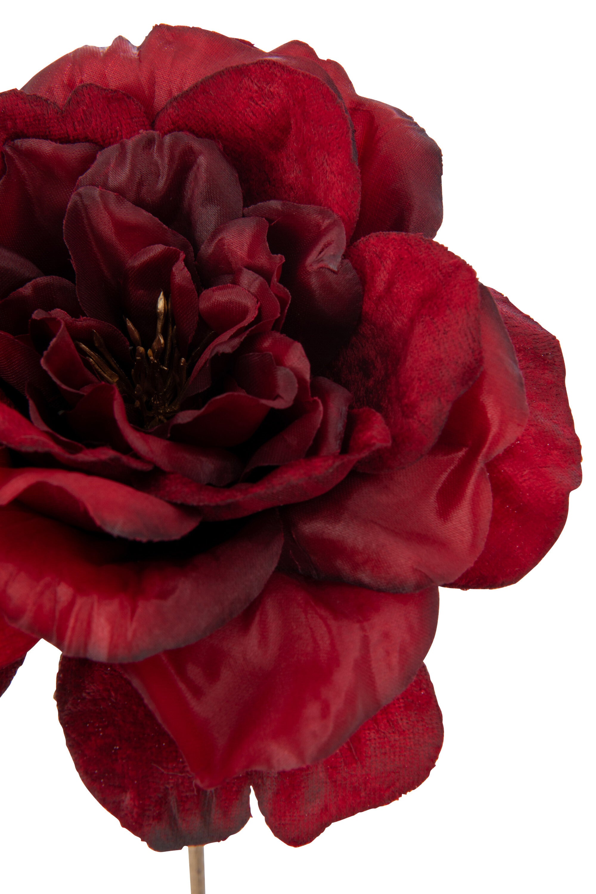 J-Line Roos 1 Stengel Plastiek Rood/Goud Large