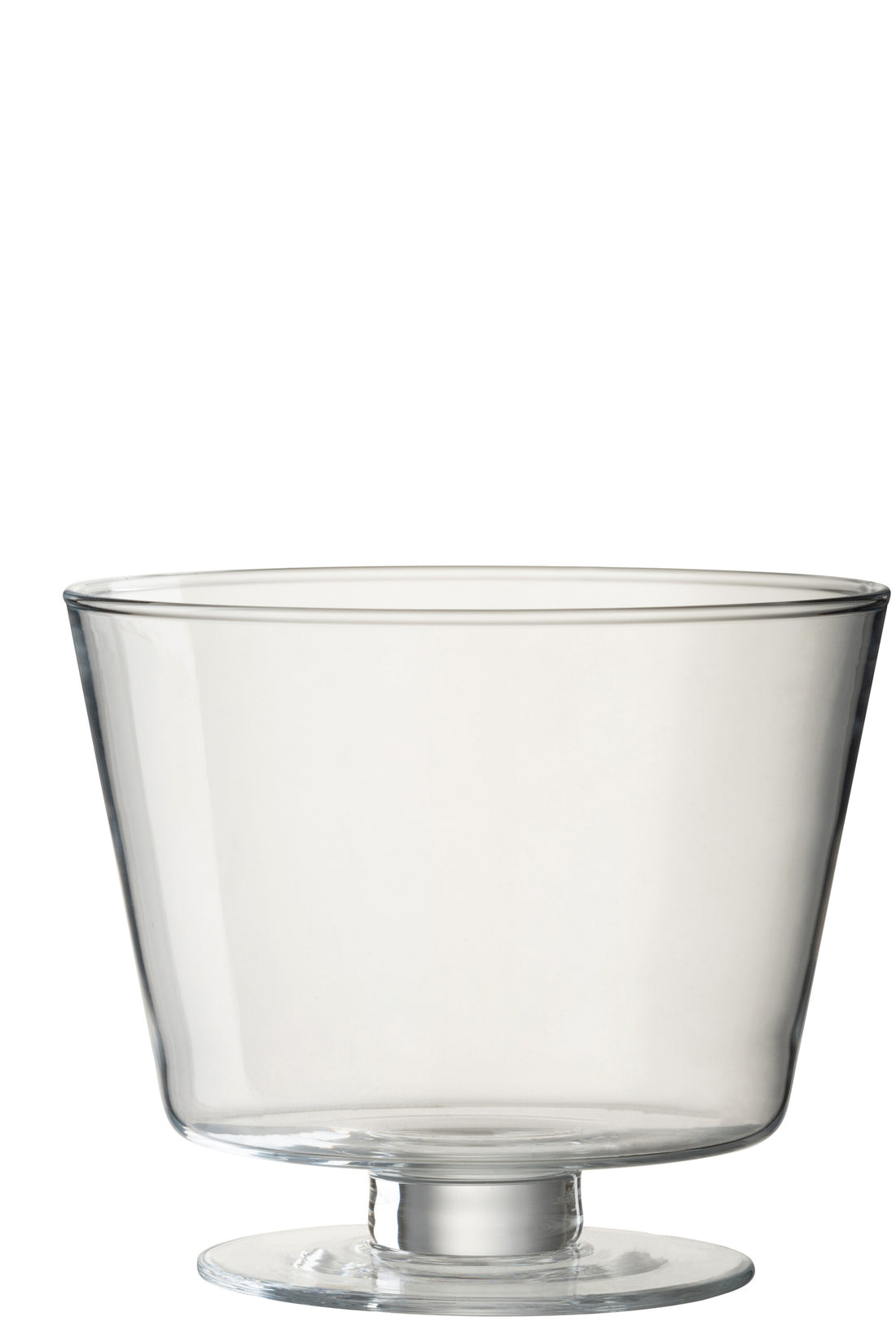J-Line Vaas Olivia Transparant Glas - 16.00 cm hoog