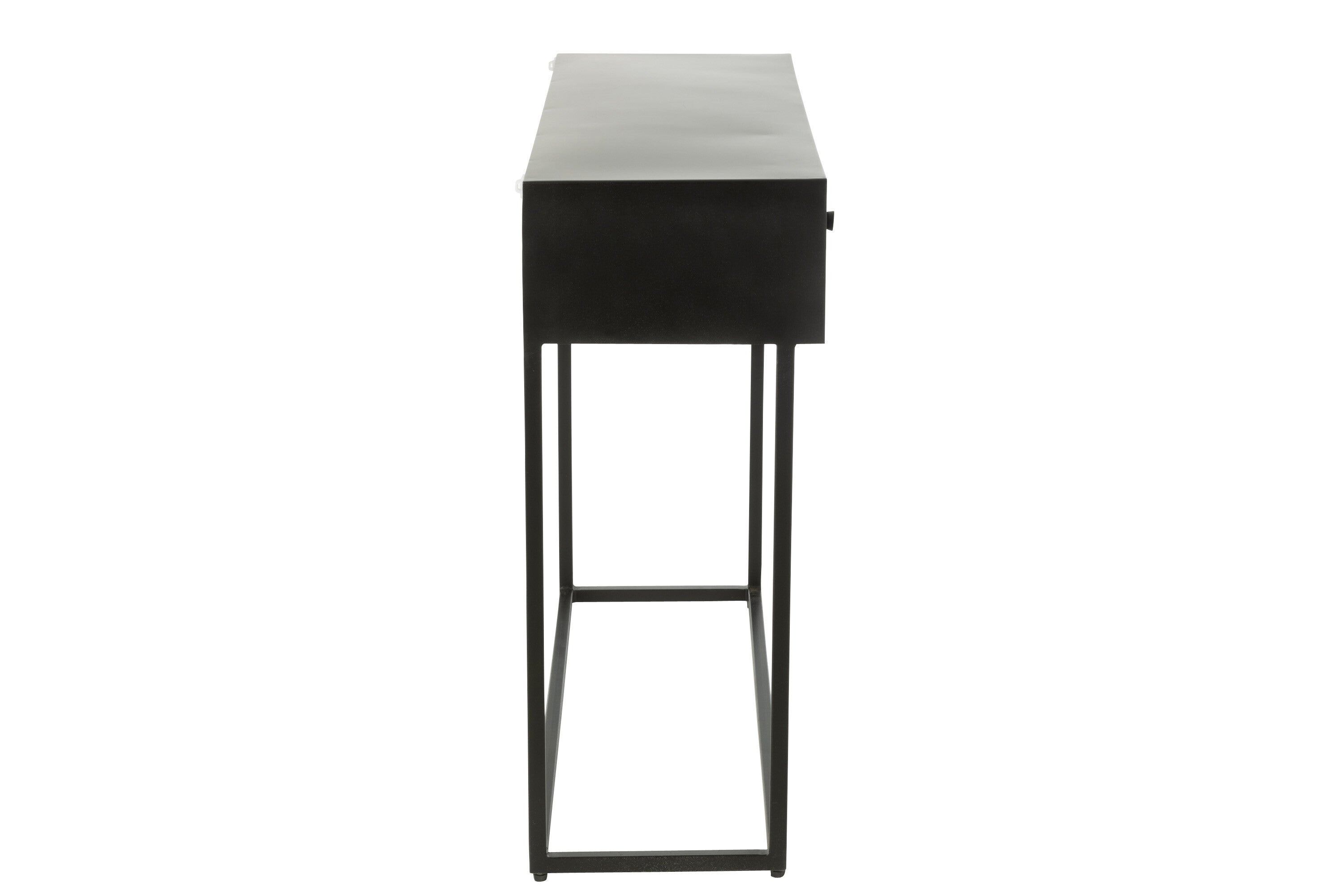 J-Line Console Shanil Hout/Ijzer Zwart