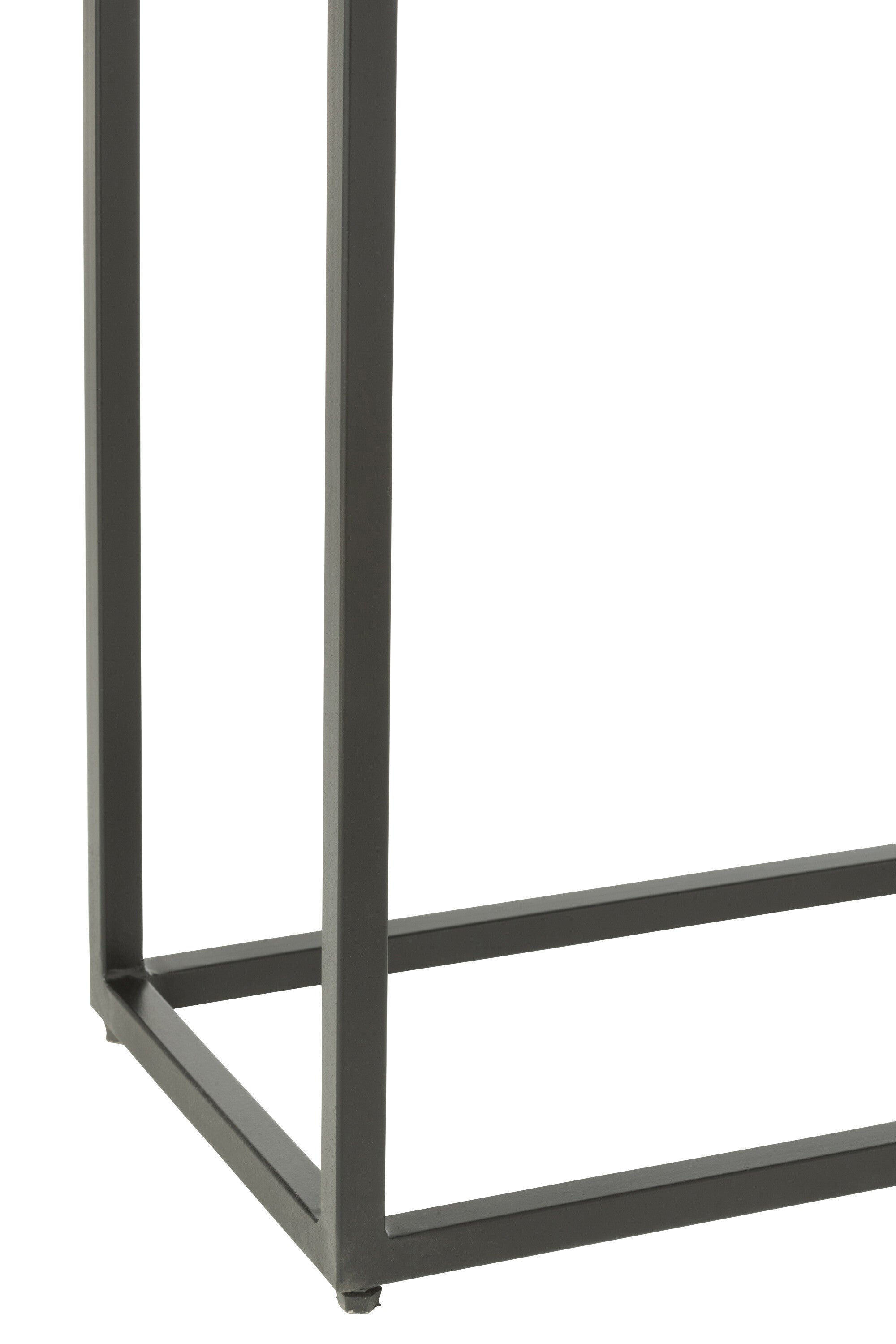 J-Line Console Shanil Hout/Ijzer Zwart