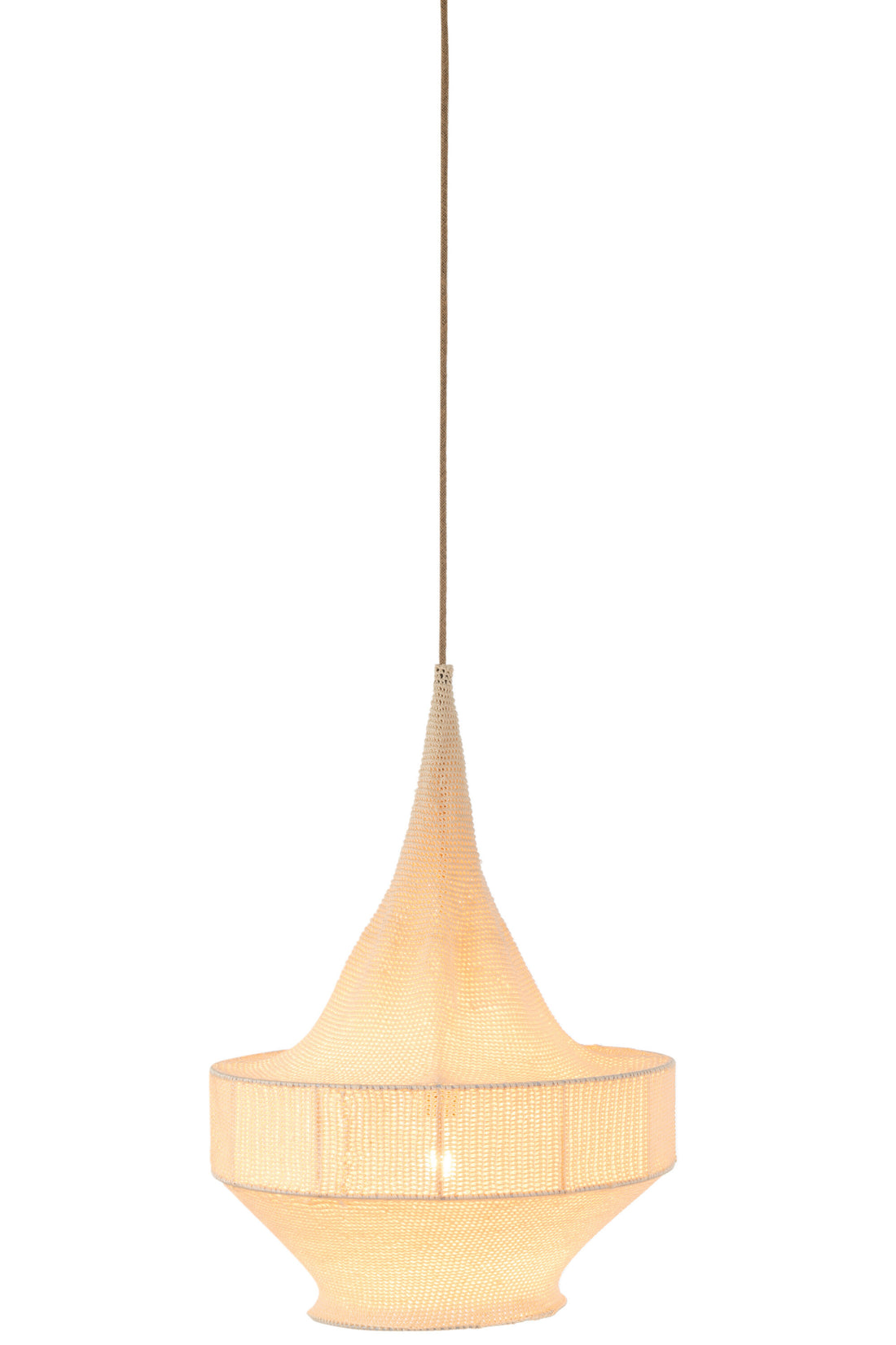 J-Line Hanglamp Handgebreid Beige Small