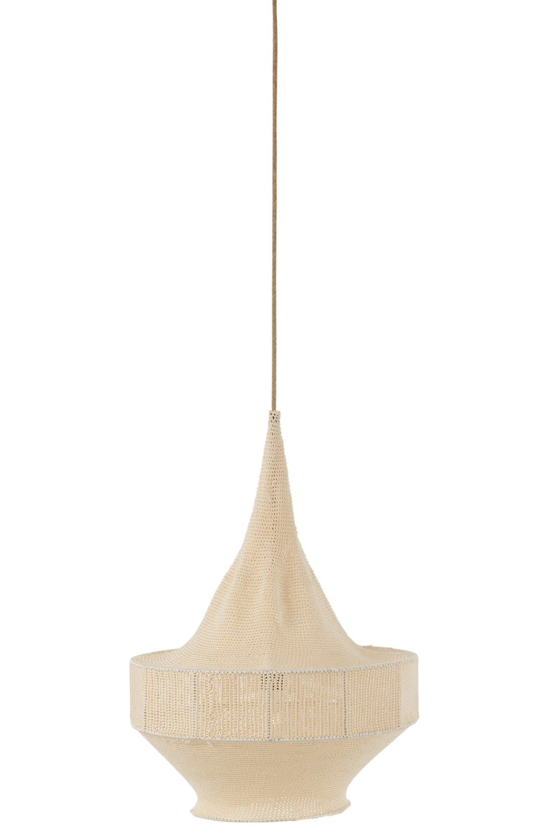 J-Line Hanglamp Handgebreid Beige Small