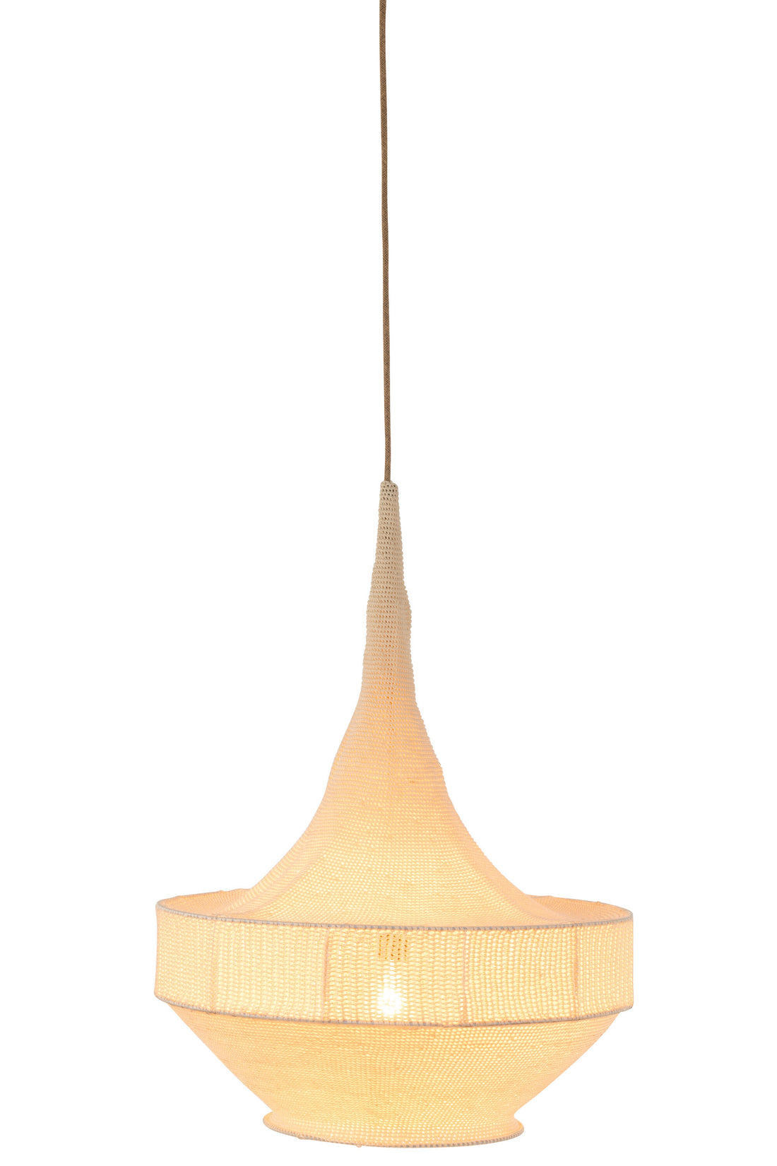 J-Line Hanglamp Handgebreid Beige Large