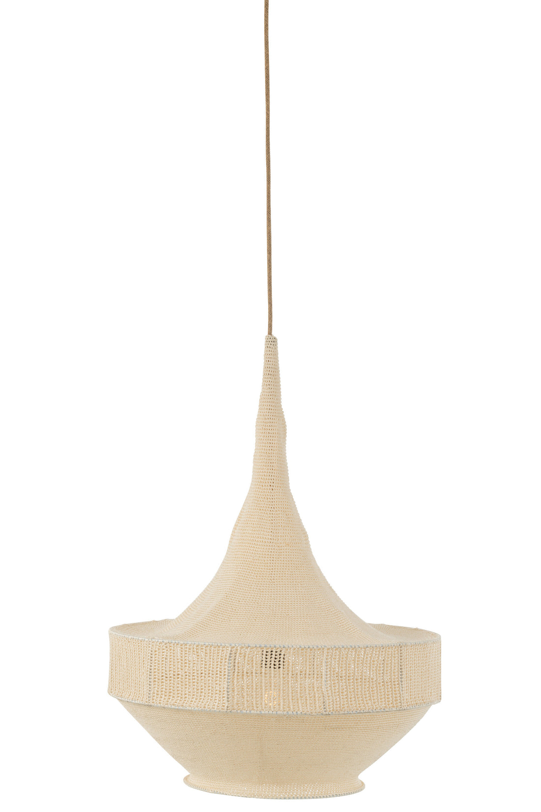 J-Line Hanglamp Handgebreid Beige Large