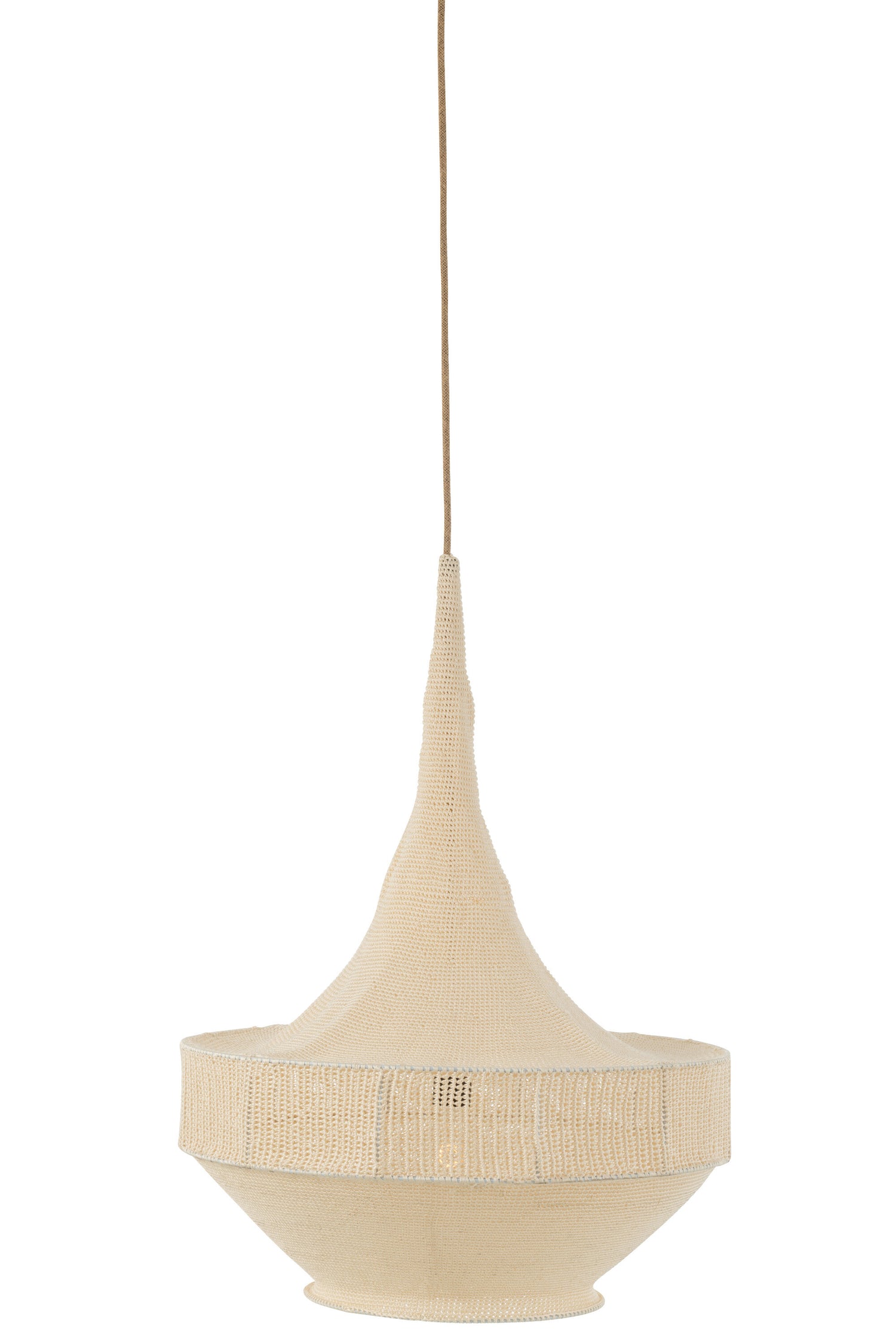 J-Line Hanglamp Handgebreid Beige Large