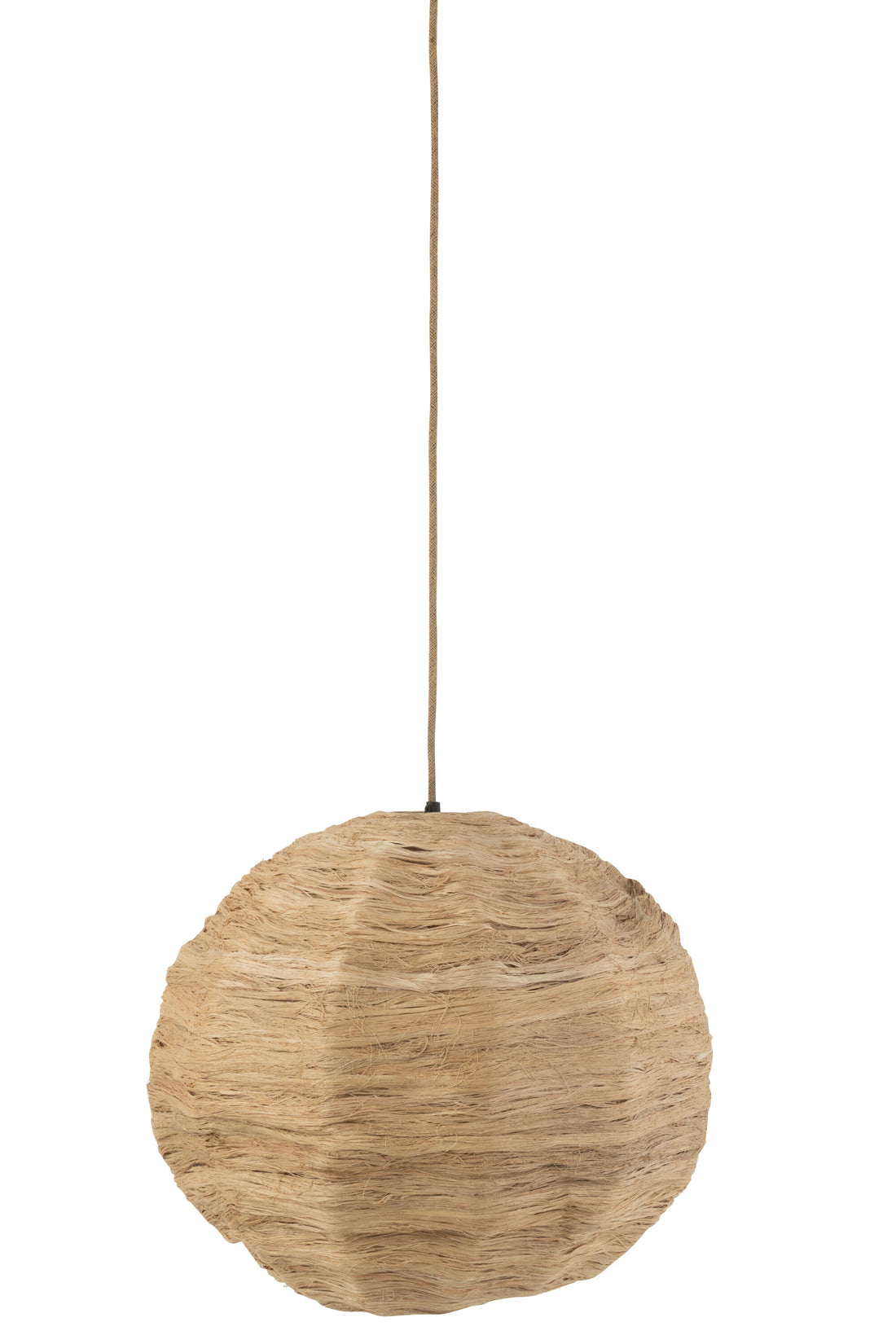 J-Line Belvivere Hanglamp Bol Bananenbladeren Naturel Large